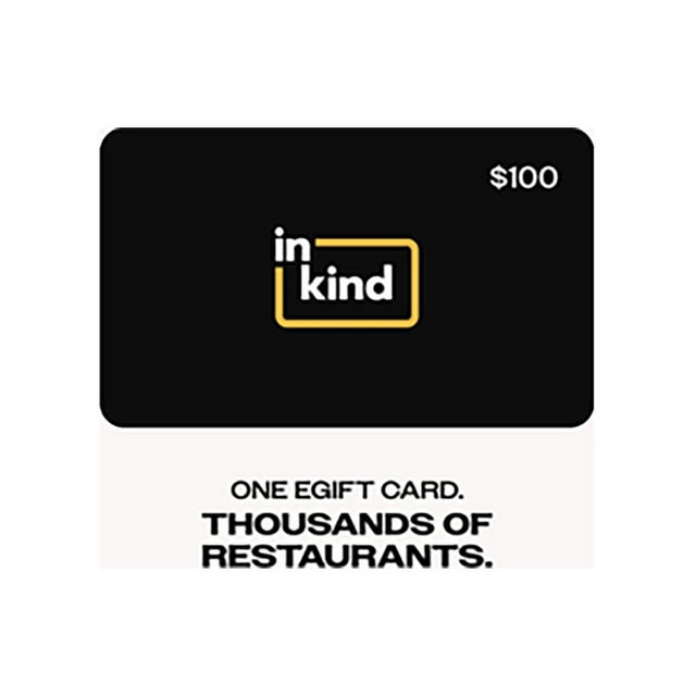 inKind $100 Email Delivery Gift Card
