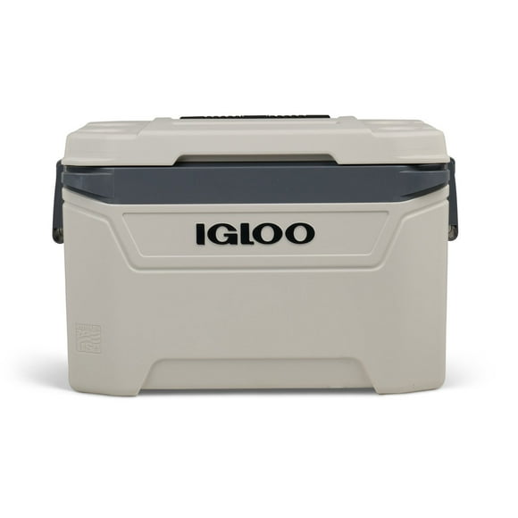 Igloo Bone White and Gray 60-Quart Sunset Roller Cooler