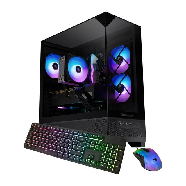 iBUYPOWER Element SE Gaming PC Desktop - AMD Ryzen 5 8400F, AMD Radeon RX 9060XT 8GB, 16GB DDR5 RGB RAM, 1TB NVMe SSD - ESA5R96XT01