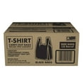thumbnail image 1 of Black T-Shirt Carryout Bags, 11.5" x 6.5" x 22" 1000 ct., 1 of 5
