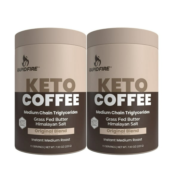 Rapid Fire Keto Instant Medium Roast Coffee, 7.93 oz., 2 pk.