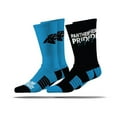 thumbnail image 1 of Carolina Panthers Adult 2-Pack Crew Socks, 1 of 3