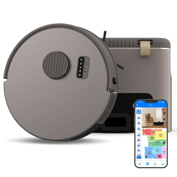 bObsweep Bio Self-Emptying Robot Vacuum & Mop with 100-Day Dock, and Activated Charcoal Odor Filtration, Made of Bio-Based Plastic