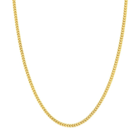 Diamond Cut Franco Chain Necklace in 14K Gold
