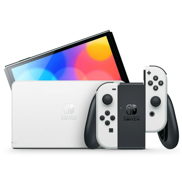 Nintendo Switch, OLED Model, White Joy-Con, 64 GB