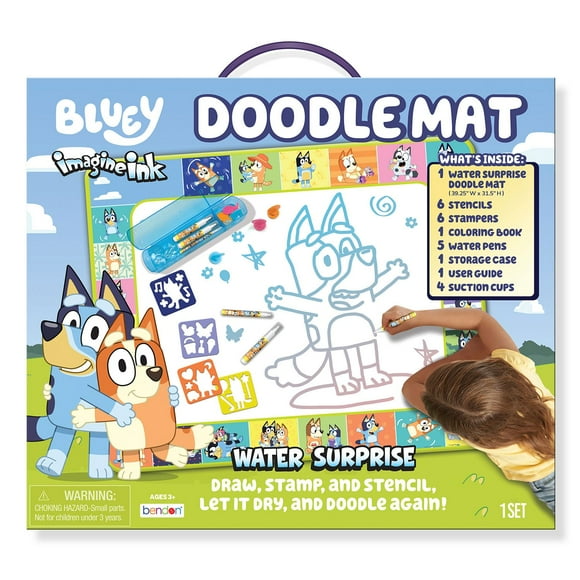 Bendon ImagineInk Mess Free Bluey Doodle Activity Mat