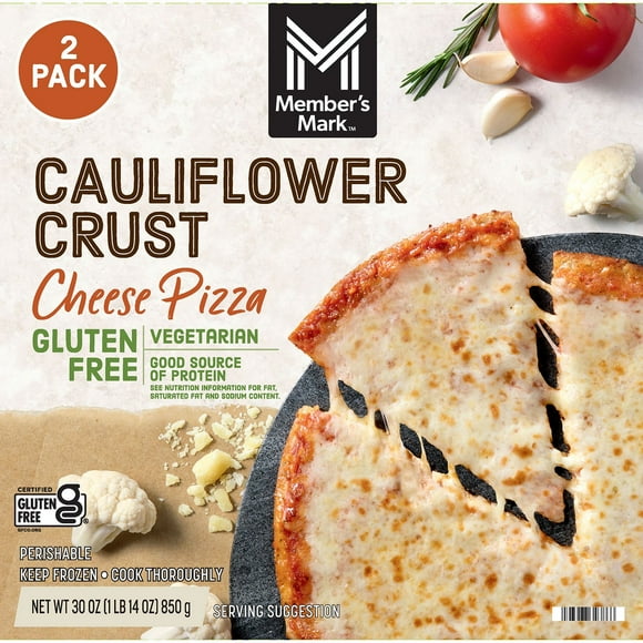 Member's Mark Cauliflower Crust Cheese Pizza, Frozen, 15 oz., 2 pk.