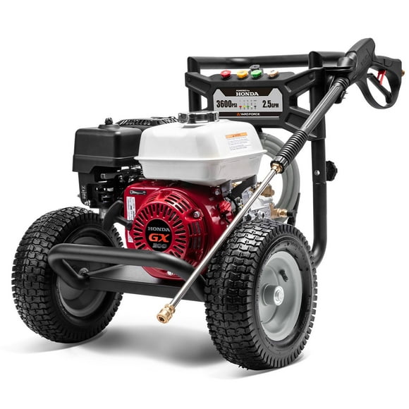 Yard Force 3600PSI 2.5GMP Honda GX200 196cc Gas Pressure Washer with high performance axial pump