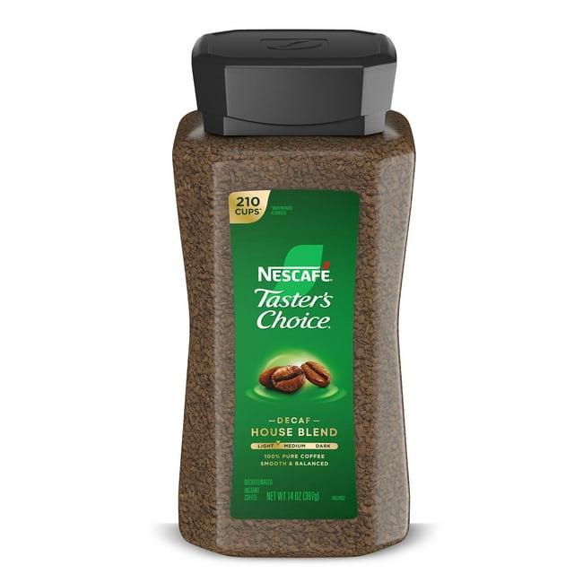 Nescafé Taster's Choice Decaf House Blend Instant Coffee, 14 oz.