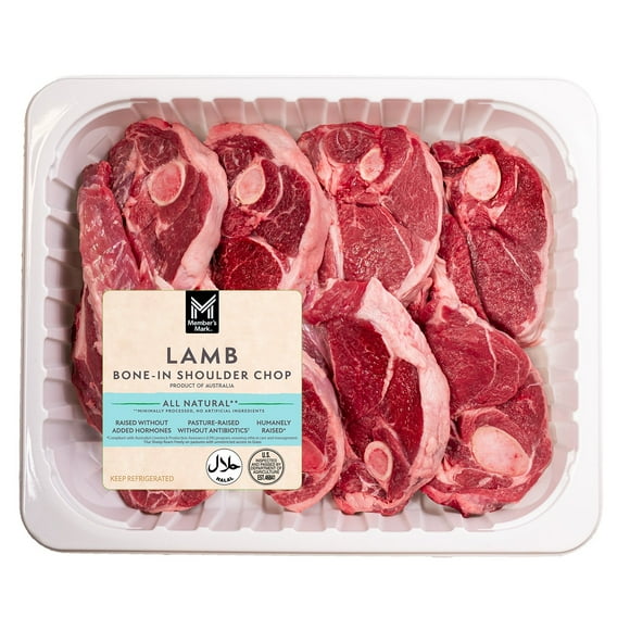 Member's Mark Australian Bone-In Lamb Shoulder Chops, priced per pound