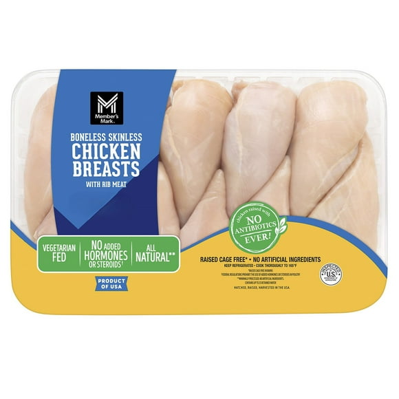 Member's Mark Boneless and Skinless Chicken Breasts, priced per pound