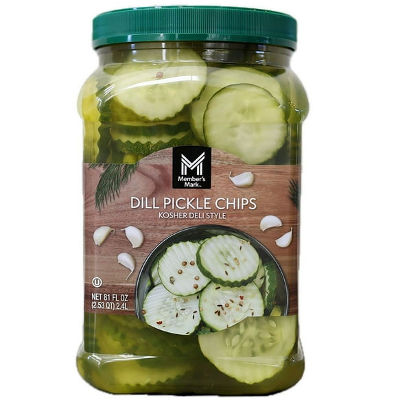 Member's Mark Dill Pickle Chips, 81 fl. oz.