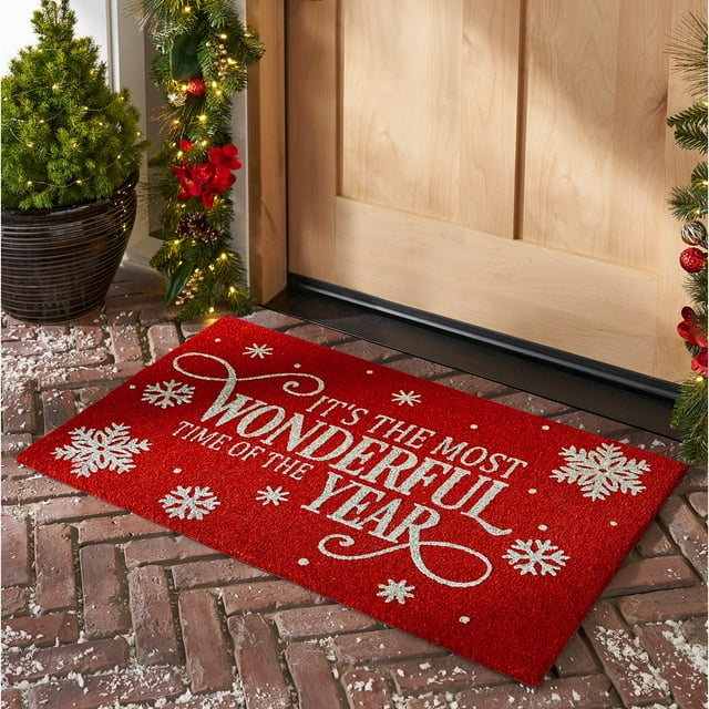 Member's Mark Holiday Coir Doormat, 36" x 23"