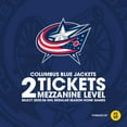 thumbnail image 1 of NHL Columbus Blue Jackets, Two (2) Mezzanine Level Tickets eVoucher, 1 of 1