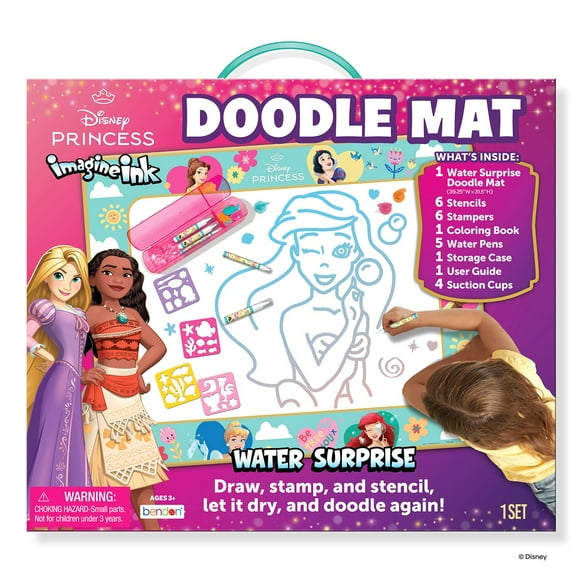 Bendon ImagineInk Mess Free Princess Doodle Mat