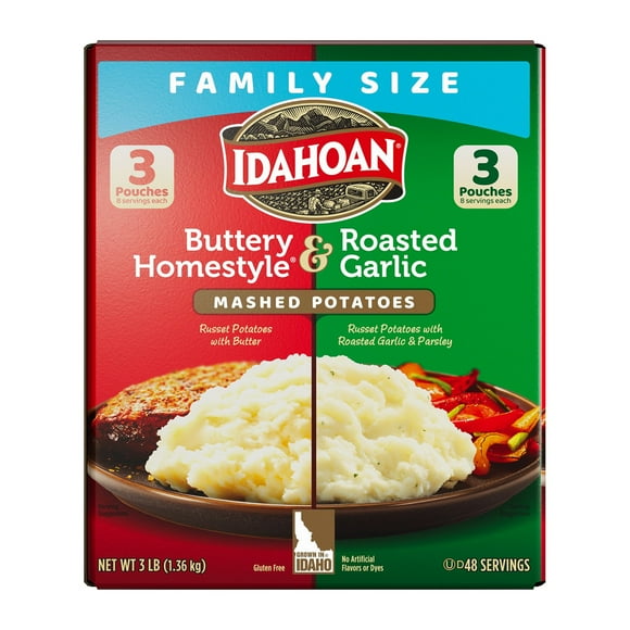 Idahoan Potato, Variety Pack, 8 oz., 6 pk.