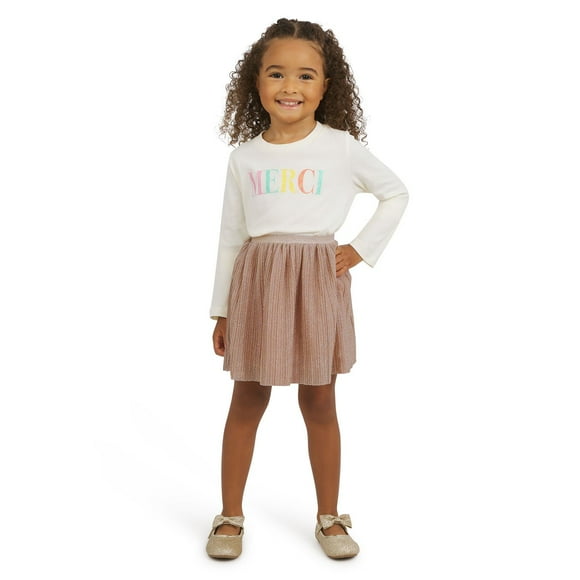 Lands' End Toddler Girls Holiday Skirt