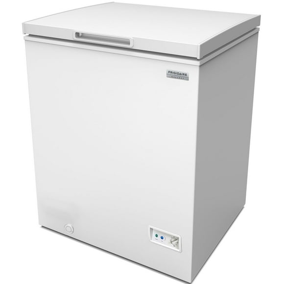 Frigidaire Gallery Chest Freezer, 5 Cu. Ft. Deep Freezer with Adjustable Thermostat, Easy Defrost Drain and Removable Wire Basket, White
