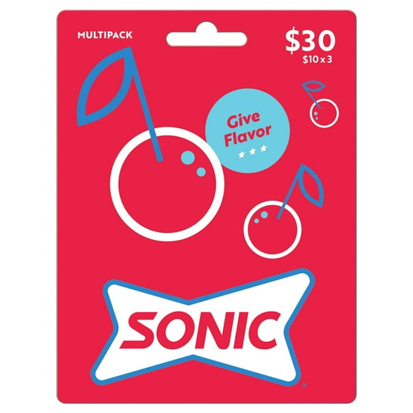 Sonic $30 Gift Card Multi-Pack, 3 x $10