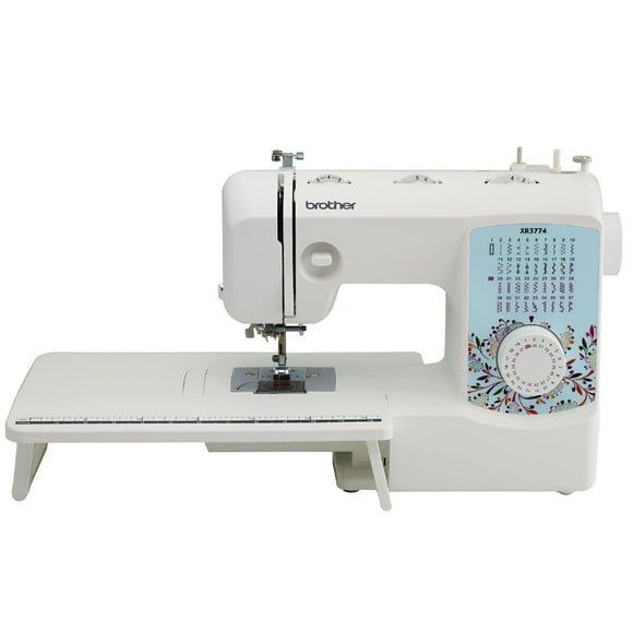 Brother XR3774C Sewing Machine with Wide Table and Motion/Open Toe Quilting Foot