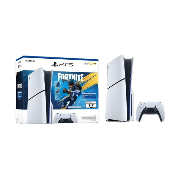 Sony PlayStation 5 Console Slim Disc Edition, 1TB – Fortnite Flowering Chaos Bundle