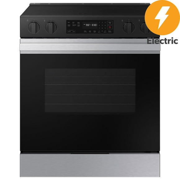 Samsung Bespoke 6.3 cu. ft. Slide-In Electric Range with Safety Knobs
