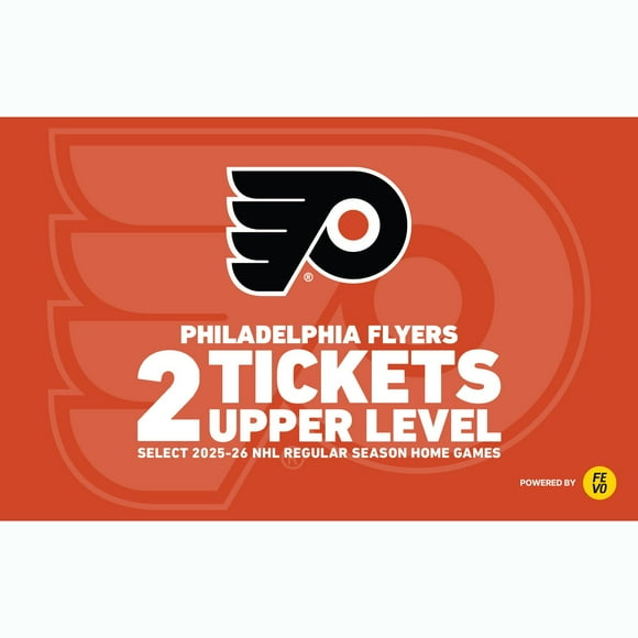 NHL Philadelphia Flyers, Two (2) Upper Level Tickets eVoucher