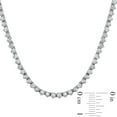 thumbnail image 5 of Round Cut Diamond Riviera Tennis Necklace In 14K Gold, 5 of 6
