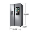 thumbnail image 3 of Samsung 22 cu. ft. Counter Depth Side By Side Refrigerator w/ Touch Screen Family Hub, 3 of 9