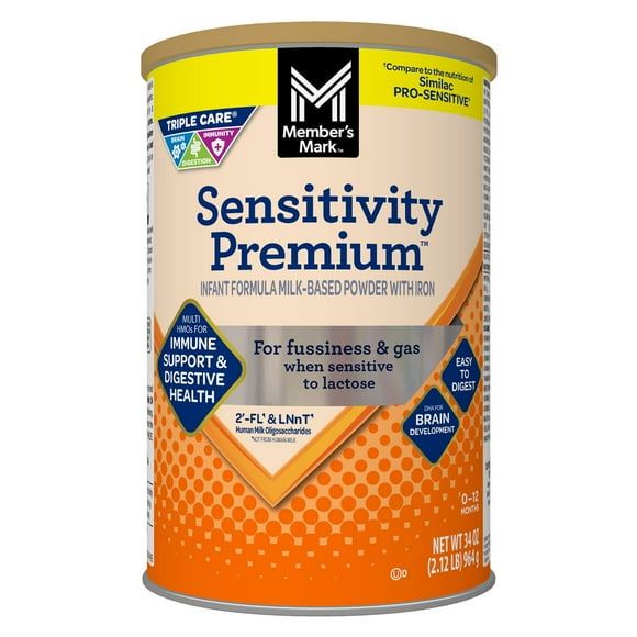 Member's Mark Sensitivity Premium Baby Formula, 34 oz.