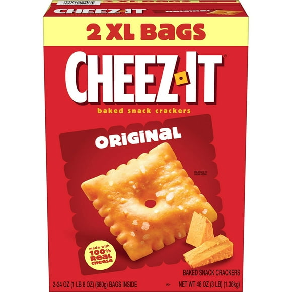 Cheez-It Original Baked Snack Crackers, 24 oz., 2 pk.