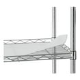 thumbnail image 4 of Alera Three-Shelf Wire Cart with Liners, Metal, 3 Shelves, 450 lb Capacity, 24" x 16" x 39", Silver, 4 of 6