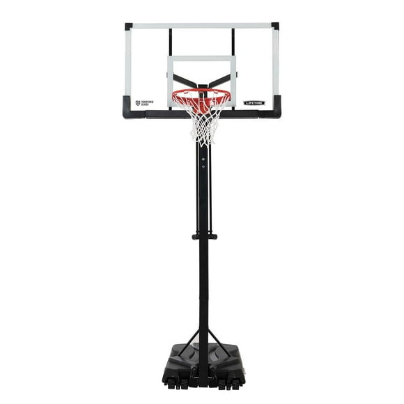 Lifetime 54" Tempered Glass Adjustable Portable Basketball Hoop