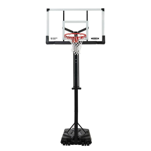 Lifetime 54" Tempered Glass Adjustable Portable Basketball Hoop