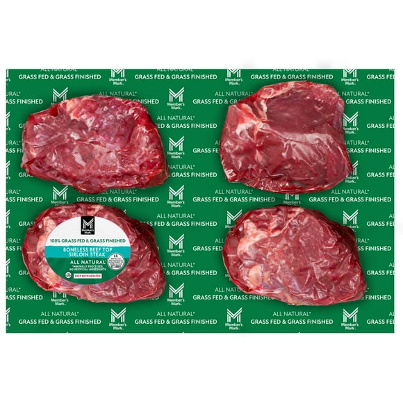Member's Mark Grass Fed Beef Top Sirloin Steak, priced per pound