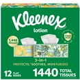 thumbnail image 1 of Kleenex Lotion Facial Tissues 12 boxes, 120 tissues/box, 1 of 13