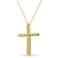 thumbnail image 4 of 0.20 CT. T.W. Round Cut Diamond Cross Pendant in 14K Gold, 4 of 8