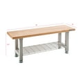 thumbnail image 4 of UltraHD 48" Wood Seating Bench with Storage Shelf, 4 of 10