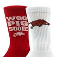 thumbnail image 3 of Arkansas Razorbacks Adult 2-Pack Crew Socks, 3 of 3
