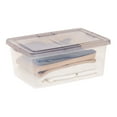 thumbnail image 4 of IRIS USA, Snap Top 17.2 Quart Plastic Storage Box with Gray Lid, 12” W x 17.5” L x 7” H, 8 Piece Set, 4 of 10