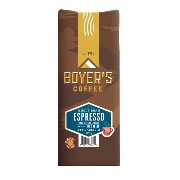 Boyer's Coffee Espresso Whole Bean, 36 oz.