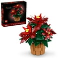 thumbnail image 1 of LEGO Icons Poinsettia Plant Building Set and Centerpiece Table Decoration, 608 pcs., 1 of 6