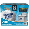 thumbnail interactive-video image 1 of Member's Mark Power Flex 13-Gallon Tall Kitchen Trash Bags, 200 ct., 1 of 8