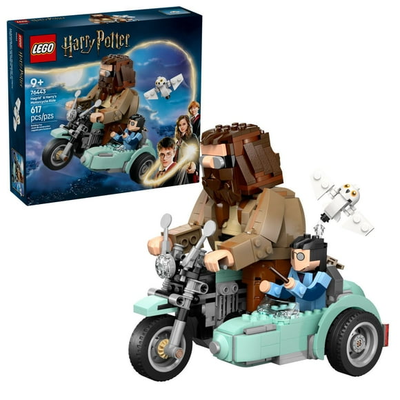 LEGO Harry Potter Hagrid & Harry's Motorcycle Ride Building Toy, 617 pcs.