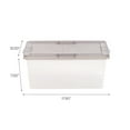 thumbnail image 2 of IRIS USA, Snap Top 17.2 Quart Plastic Storage Box with Gray Lid, 12” W x 17.5” L x 7” H, 8 Piece Set, 2 of 10