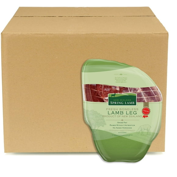 Fresh New Zealand Lamb Boneless Leg of Lamb, Bulk Wholesale Case 7 legs per case, priced per pound