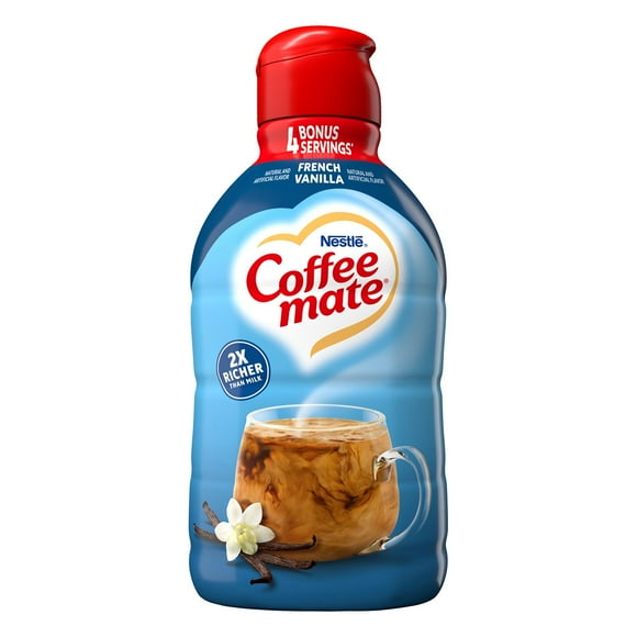 Nestle Coffee mate Liquid Non-Dairy Refrigerated Coffee Creamer, French Vanilla, 66 fl. oz.
