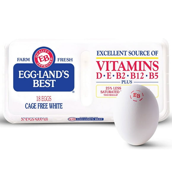 Eggland's Best Large Cage Free White Eggs AA, 18 ct.