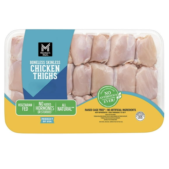 Member's Mark Boneless and Skinless Chicken Thighs, priced per pound