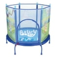 thumbnail image 1 of Bluey 4' Kids Trampoline with Soft Play Balls, 1 of 10